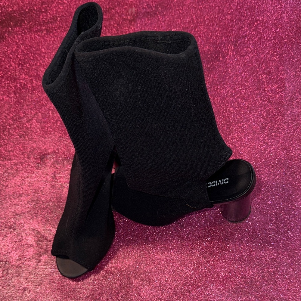 H&M Black and Pink Heeled Sandals
